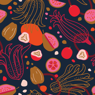 Exotic Fruits by Zulidu - Wrapped Canvas Print