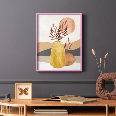 Adobe Moon I Framed Print - Solid Wood