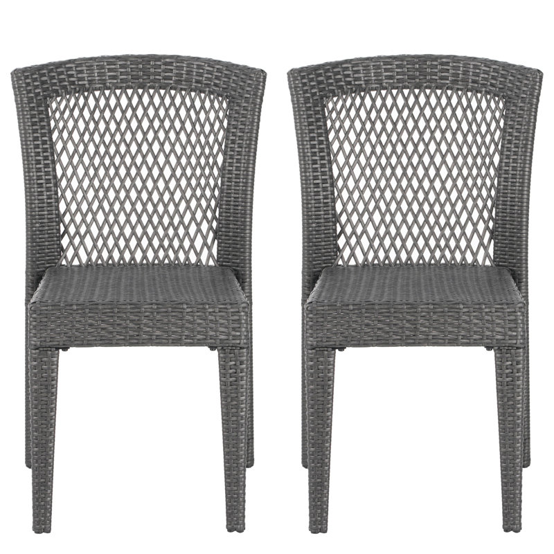 Gris empilable 2 - chaises élégantes pour la détente en plein air, Gris