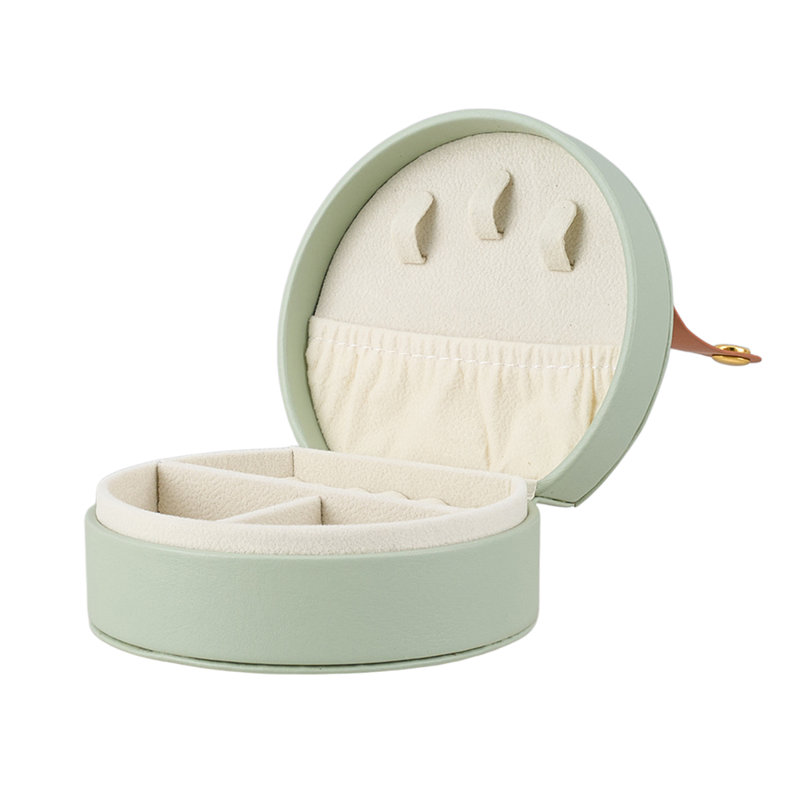 Leather Jewellery Box +, Green