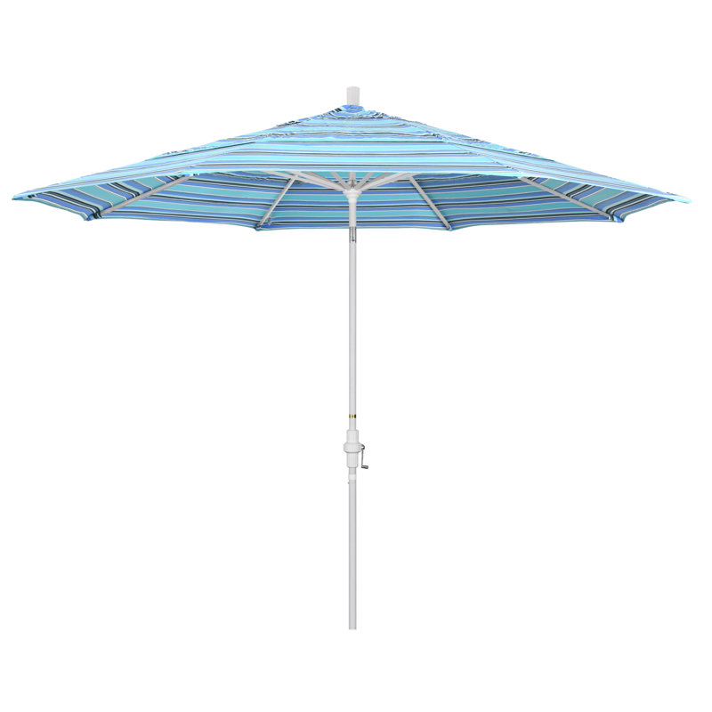 Parasol 9 'Market Sunbrella, Sunbrella® Dolce à rayures oasis