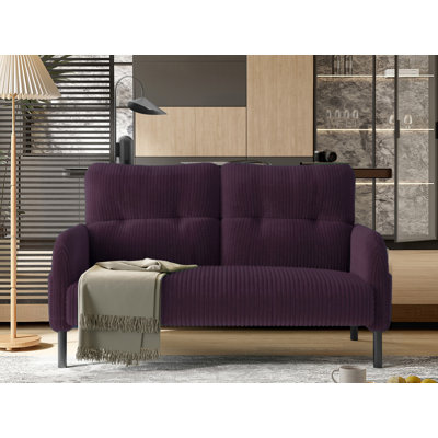 47" Wide Round Arm Loveseat