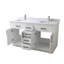 Meuble-lavabo de 60 po avec lavabo encastré en céramique certifié CUPC-174175548