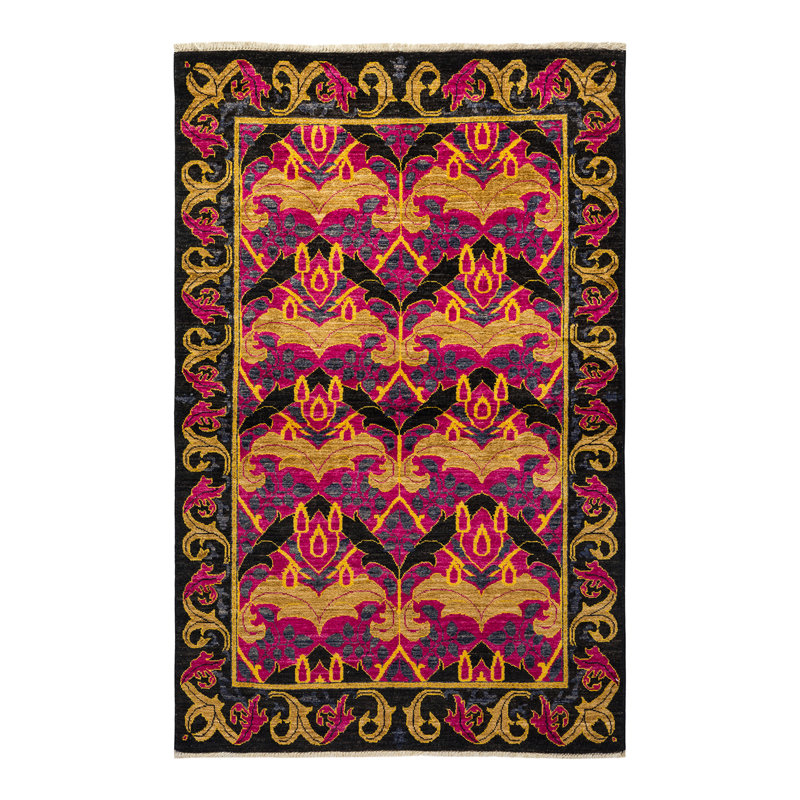 Arts & Crafts One-of-a-Kind 3' 10" X 6' 0" Hand Knotted Area Rug