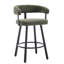 Tabouret de comptoir rembourré l 21,75 po avec repose-pieds en métal-2090640714