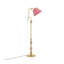 Lampe sur pied en métal, tissu et bois de style médiéval-1897342827-1897342828