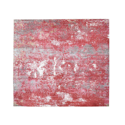 15'3" x 16'6" New Hand Knotted Red Wool Rectangle Oriental Rug - MOA10280515