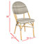 Nergizli Wicker Premium All-Weather Wicker Outdoor Dining Side Chair-22810469