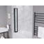 ANZZI de style accordéon de 56 po x 33 po Porte de douche réversible à 4 panneaux avec cadre et quincaillerie-99151025