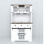 Garde-manger avec tablettes, portes et tiroirs