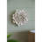 D7.3x2.8" Handmade Cream Ceramic Flower Wall Decor Accent-1252200668