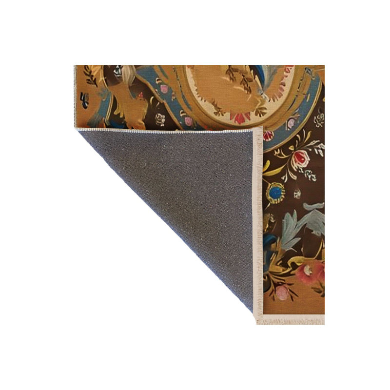 Tapis lavable à la machine Vintage, Sous-tapis carré 3 pi 3 po inclus