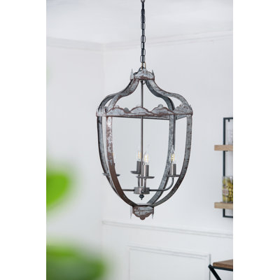Mccoin 4 - Light Dimmable Lantern Geometric Chandelier