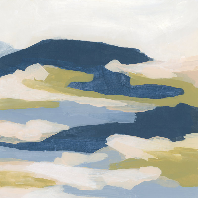 Erlingur Brushstroke Coast II par June Erica Vess, H 12 po x l 12 po