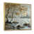 Toile avec cadre flottant or