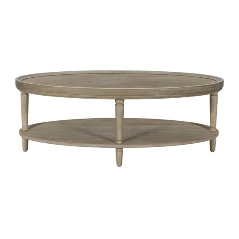Oval Coffee Table With Shelf