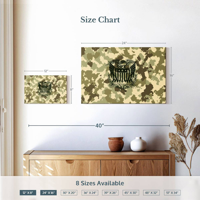 Lelar American Eagle Camouflage, 16" H x 24" W