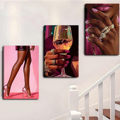 3 Piece Wrapped Canvas Wall Art