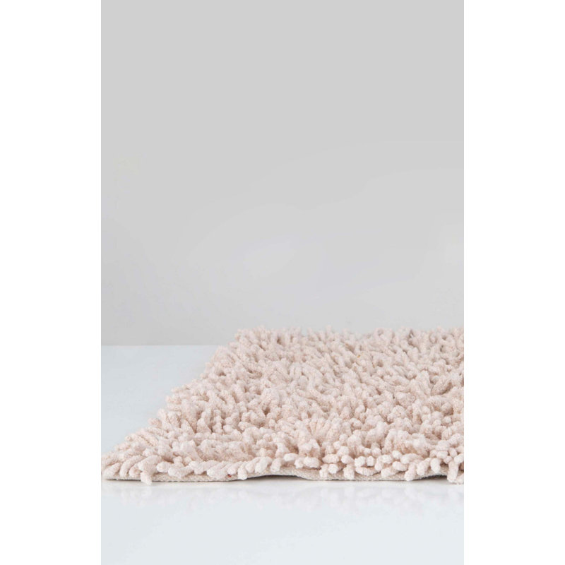 Tapis pour salle de bain Hazem, Rose
