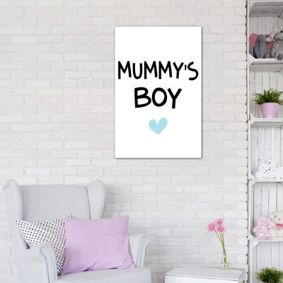 «Mummys Boy», reproduction d'art textuel