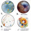 Isabelle - Art floral rond en métal-109669551