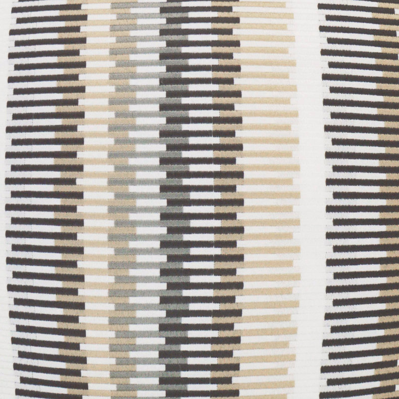 Sunfun Stripe Square Indoor/Outdoor Pillow Cover & Insert, Linen