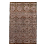 Brown Alchemy Transitional Wool Silk Blend Rug - 10'9"x 16'11"