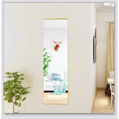Miroir pleine grandeur suspendu au sol ou suspendu, miroir de chambre à coucher