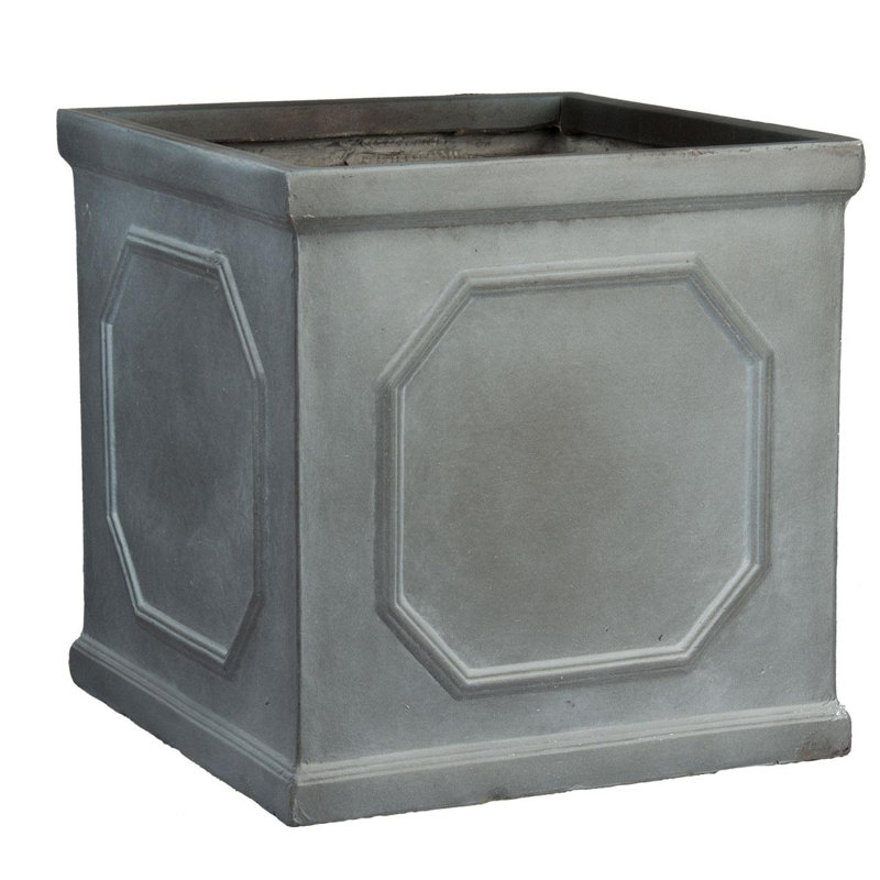 Handmade Planter Box, 22cm H x 22cm W x 22cm D, Grey
