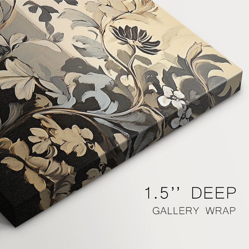 Botanical Series-C XXVI- Toile tendue avec châssis - Prêt à accrocher, H 12 po x l 30 po