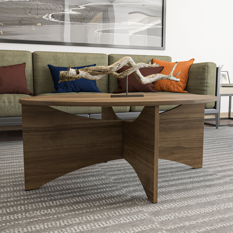 Solo 39" Wide Coffee and Cocktail Table, Walnut