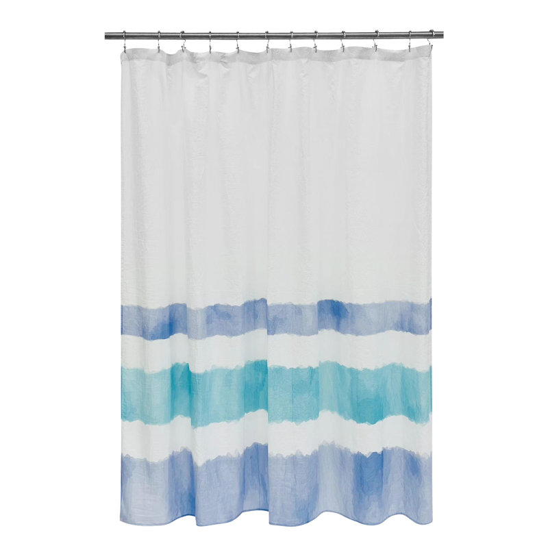 Rideau de douche Crinkle, Bleu