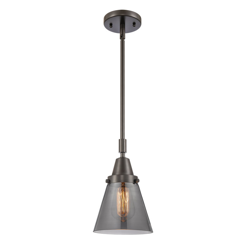Xaniah 1 - Light Single Pendant, Plated Smoke, 42.125" H x 6" W x 6" D, Oil Rubbed Bronze