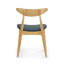 Ensemble de 2 chaises rétro en bois d'hévéa avec dossier et coussins ergonomiques-7553717-7553713