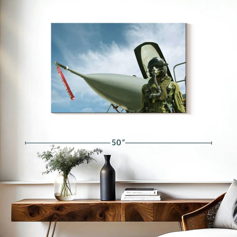 Lelar USAF Fighter Pilot, 24" H x 36" W
