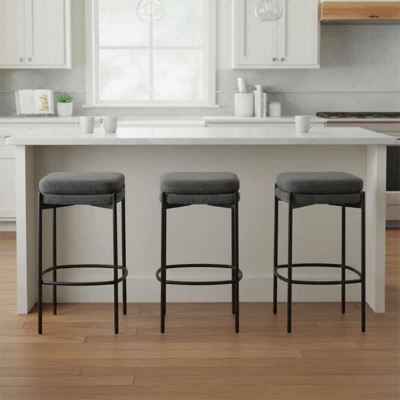 Aero 26" Counter Stool, Chunky Grey (Set of 2)