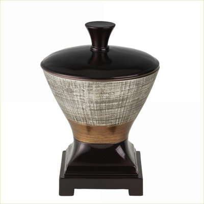Boîte de rangement décorative égyptienne pour bijoux égyptienne en polyrésine de 10 po FlowLuxe Naomi