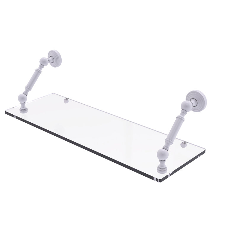 Tablette flottante Beresford, H 7,3 po x l 24 po x P 8 po, Blanc mat