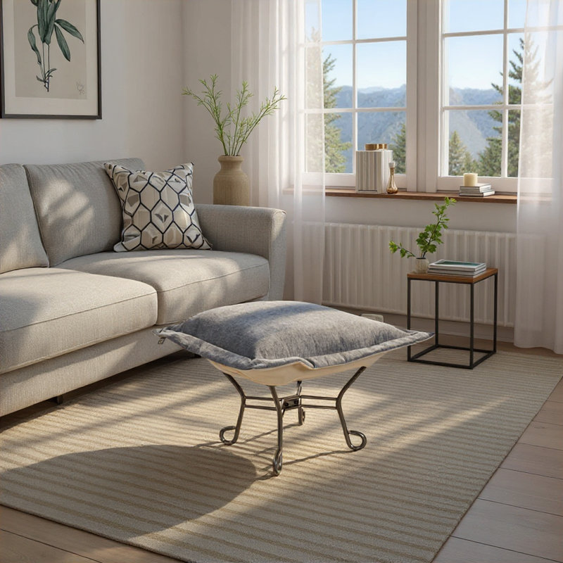 Repose-pieds Glenmore Breeze Puff, Bleu