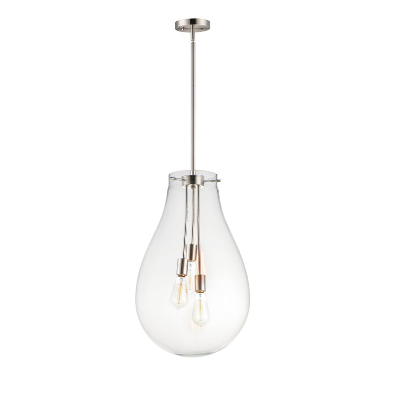 Lorine 3 - Light Single Pendant, 24.75" H x 15.75" W x 15.75" D