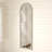 Blasius Arched Wood Framed Mirror with Petal Design