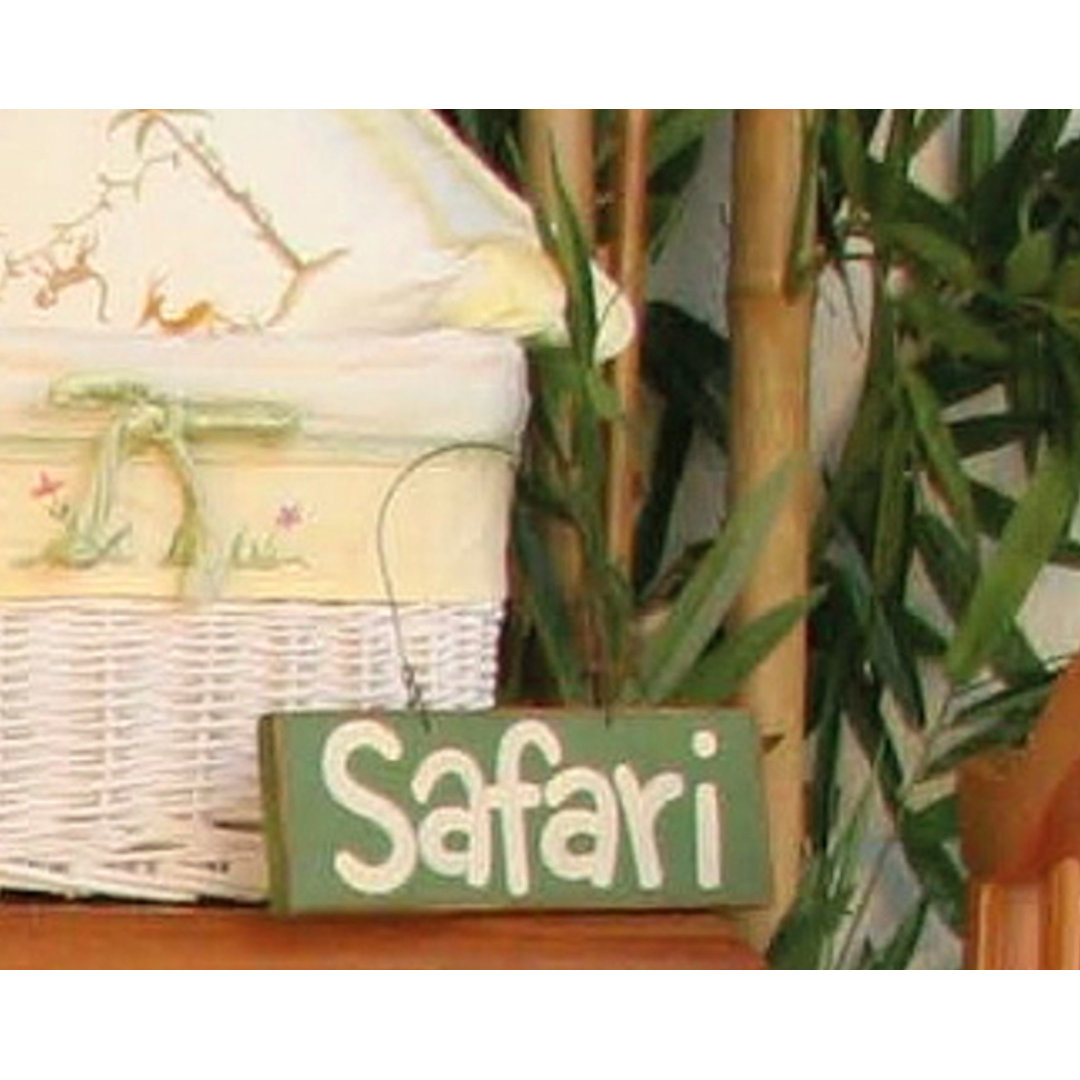 Weathers Safari Sign Hanging Art Indigo Safari