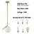 1 - Light Gold Single Pendant