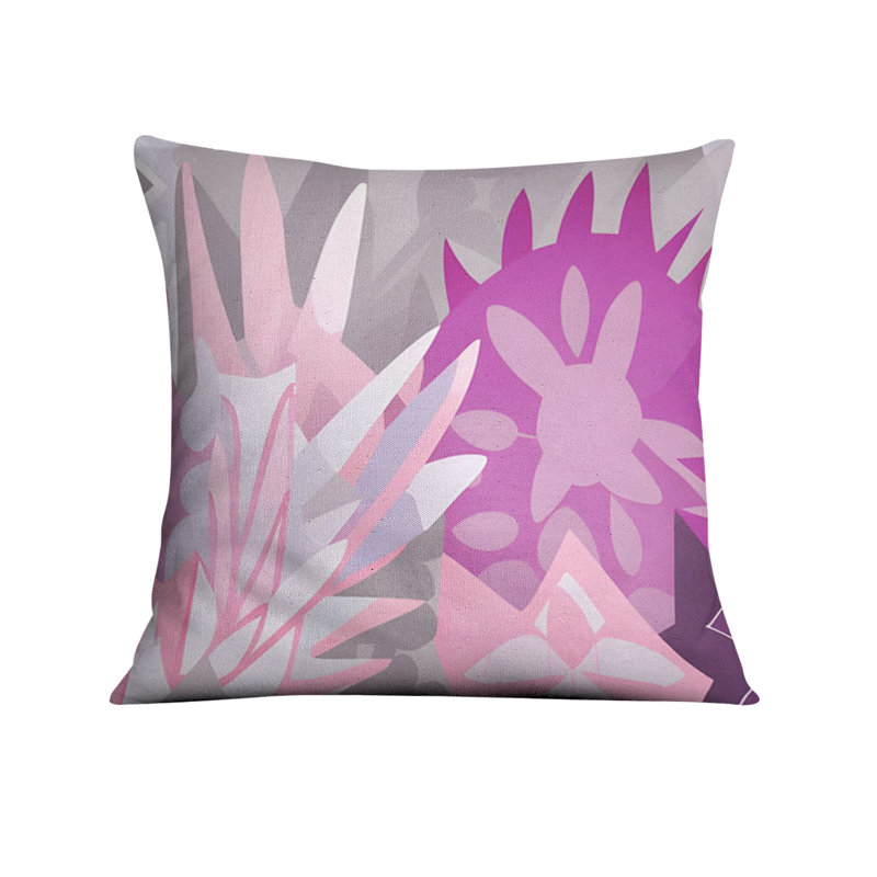 Coussin décoratif, Housse de coussin seulement - sans coussin, H 16 po x l 16 po