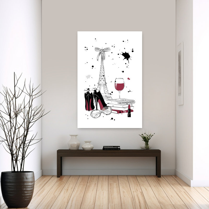 Paris Fashion Lifestyle by Martina - Wrapped Canvas Print, 152.4 cm H x 101.6 cm W
