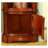15.08" Brown Standard Solid Wood Display & China Cabinets
