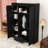 Sleek Wood Hall Tree with Bench, Adjustable Shelves, Ample Storage and 3 Hooks for Entryway-823500890