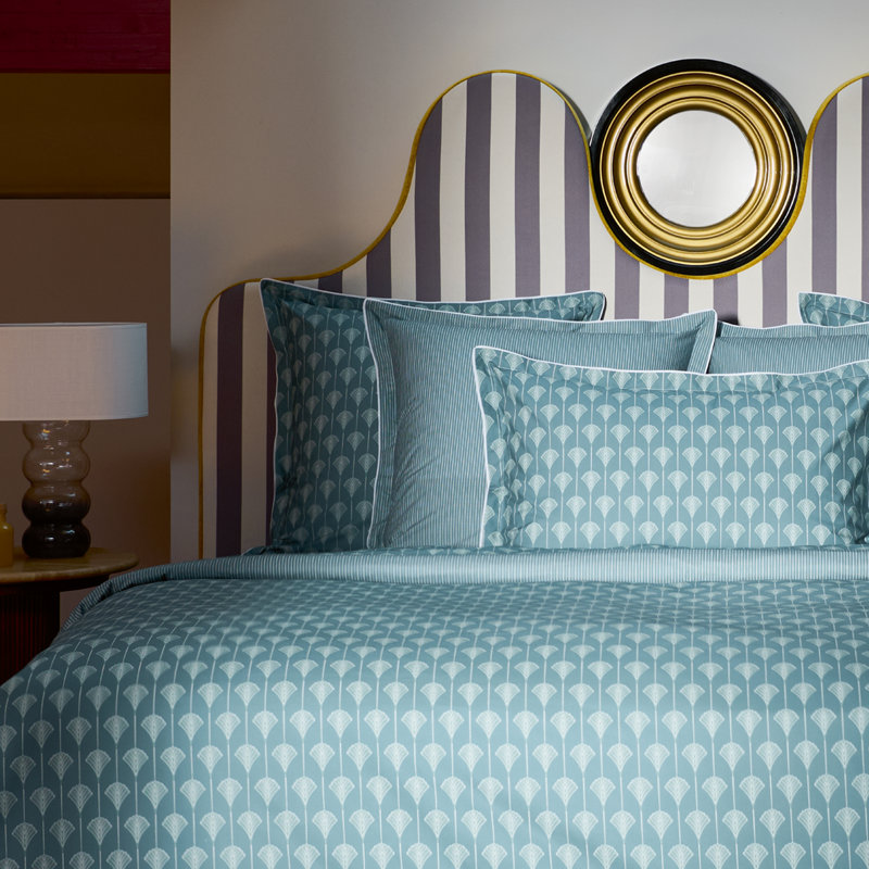 Aristo Queen duvet cover, Blue; White, King, Aristo