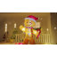 Bonhomme de pain d'épice gonflable de Noël 8 pi avec canne en bonbon