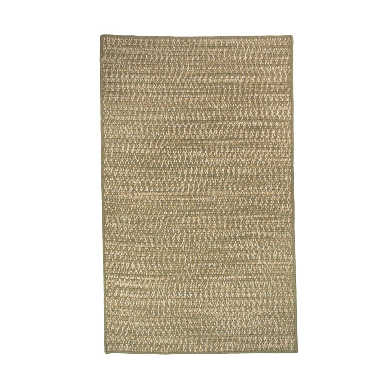 Tapis intérieur en tweed de laine Monterey_Green, Rectangle 4 pi x 6 pi